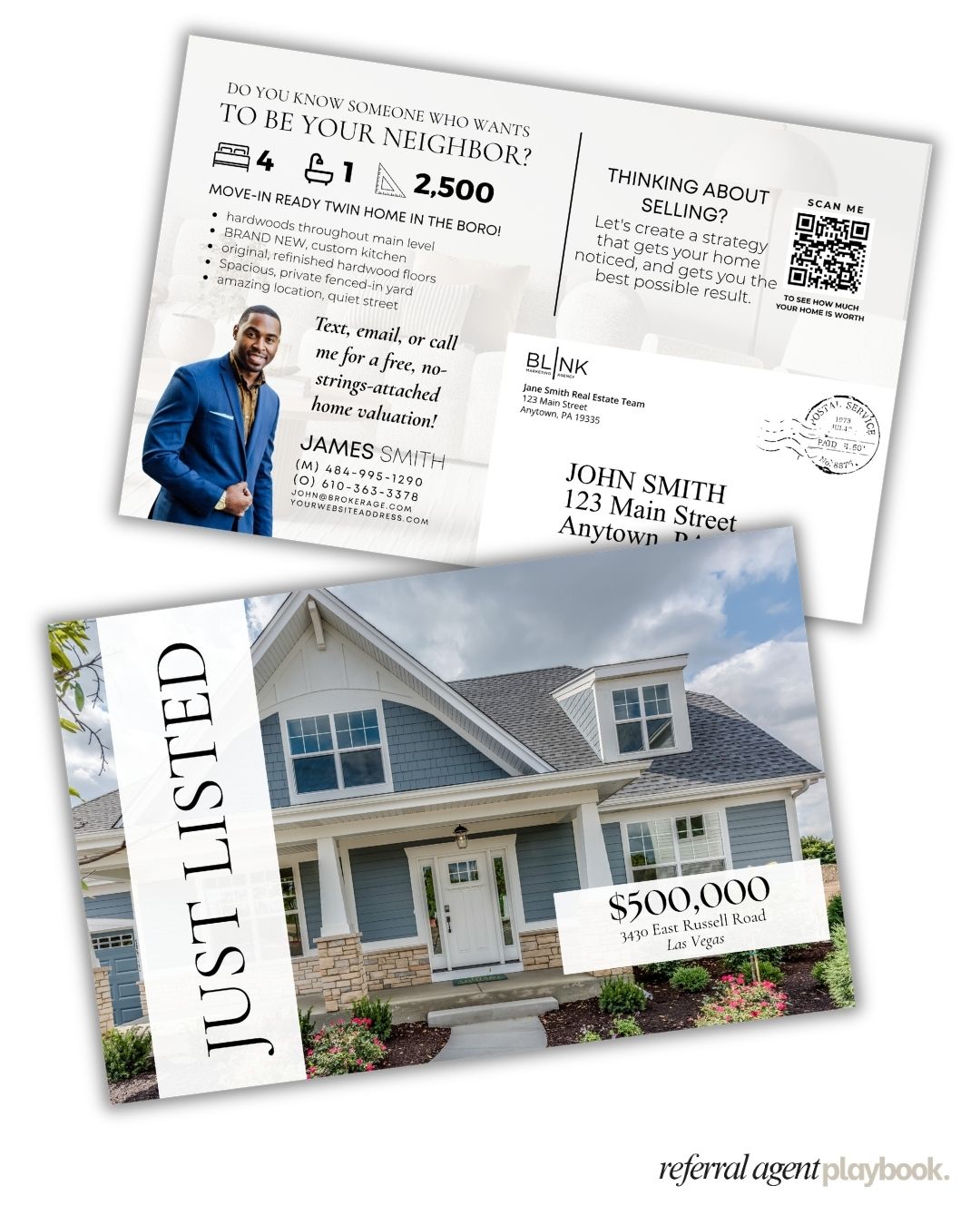 LISTING: "Just listed - do you know someone who wants to be your neighbor?"